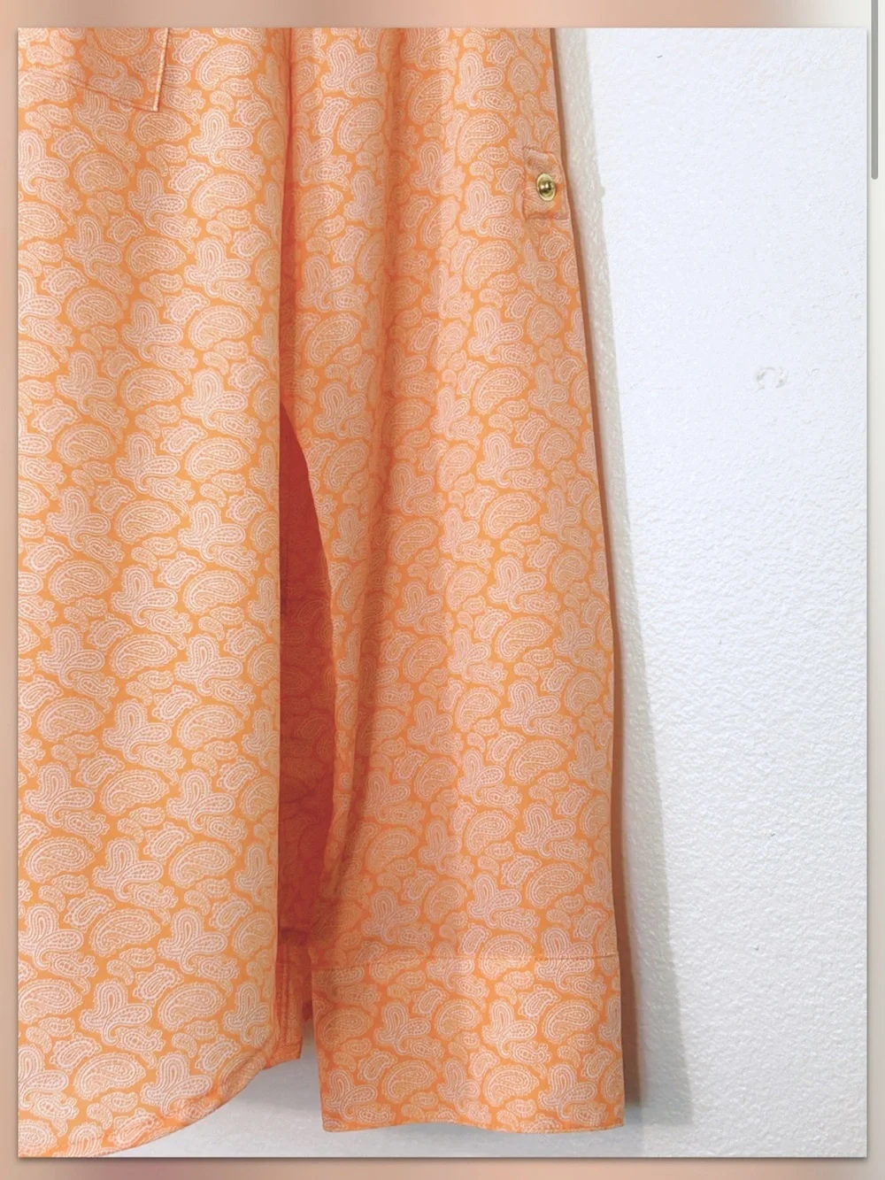Michael Kors Light Orange Front Zip Top